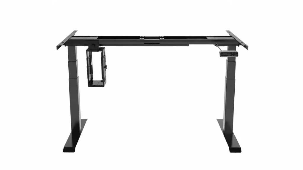 CPU holder clamped onto the FlexiSpot E7 crossbar