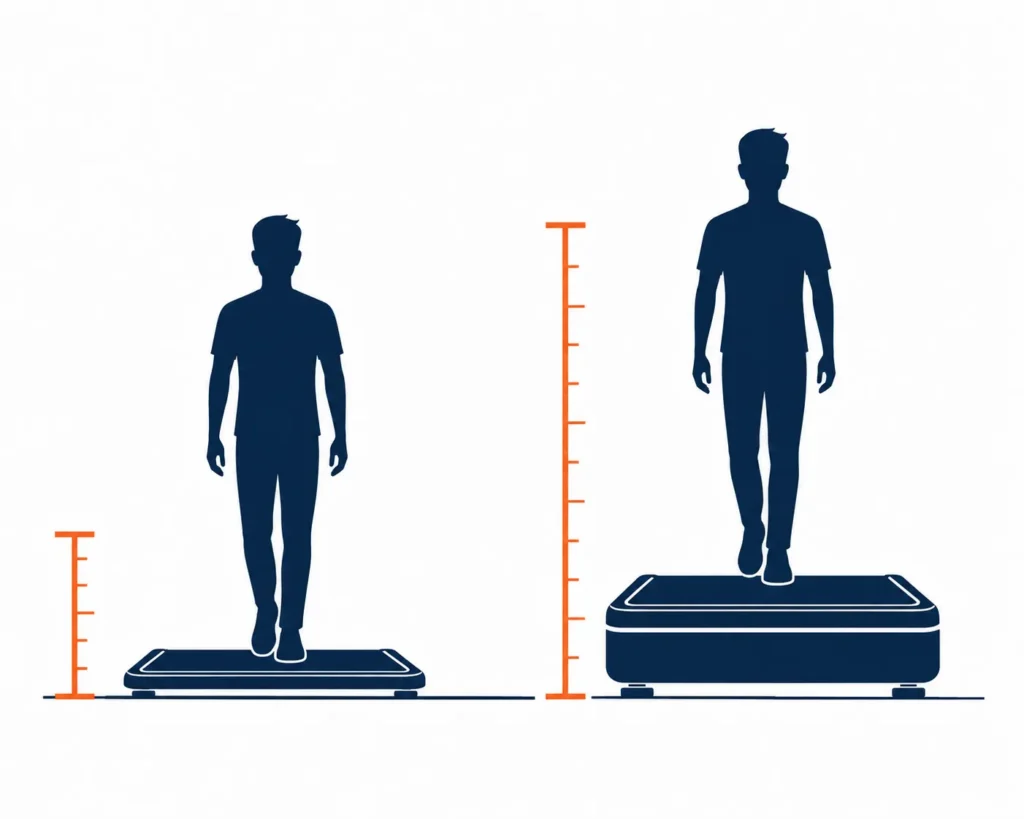 Comparison of older slim walking pad height versus newer taller under-belt motor walking pad